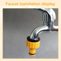 Miniatyrbillede 2 af 5: Haveslangeforbindelse, Haveslangehane-adapter, 4/6-punkts haveslangehane-fittings