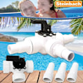 Miniatyrbillede 5 af 5: Bypass-sæt 4 stk. Bypass Swimmingpool Filtreringspumpe Solvarme T-stik Teflonstrimmel 3-vejsventil