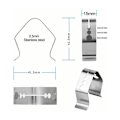 Miniatyrbild 2 av 5: Utomhus grillfästen 41,5 x 41,5 mm 3-pack
