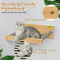 Miniatyrbilde 3 av 5: Katte Hengekøye Katte Hylle Veggmontert Hylle Holder Opptil 22 Pund, Lerret Stripe