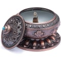 Miniatyrbillede 3 af 5: Røgelse Lysestage Brænder Tibetansk Lotus Kobberlegering (Stang/Kegle/Spiral Røgelse)