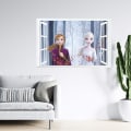 Miniatyrbild 4 av 5: 2PCS Frozen Disney väggdekaler Frozen vardagsrum avtagbara Elsa väggdekaler, barnrum Frozen dekaler, prinsessa flicka barnrum väggdekaler