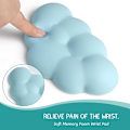 Miniatyrbillede 4 af 5: Cloud håndledsstøtte til mus, superfin memory foam blød gel håndled