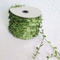Miniatyrbild 1 av 5: 10 meter silkesbladformade konstgjorda blommor gröna blad för hem bröllop d