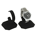 Miniatyrbilde 1 av 4: 2 stk C-type smykke armbånd klokke display stativ holder stativ - Svart 8 * 9,5 cm