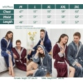 Miniatyrbild 3 av 5: Unisex Badrockar Fleece Hel Lång Badrock Flanell Sjal Krage