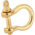 Miniatyrbillede 5 af 5: 2 stk. spænde justerbar clips bangle, 10mm bøjle D-armbånd ren messing skrue