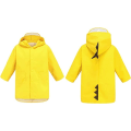 Miniatyrbilde 1 av 5: Barnerregnfrakk Unisex Regnkappe Hai Mønster Ponchoer, Regnjakke Vanntett Regnponcho Regnkappe Regnklær, Farge: GUL