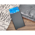 Miniatyrbillede 4 af 4: Sort kortholder med RFID-beskyttelse Aluminiumrum, sort
