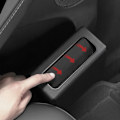 Pikkukuva 2 / 3: ABS-auton roskakori, roskakorin pidike kannen kanssa Kannettava vedenpitävä työpöydän roskakori Riippuva roskakorin järjestäjä autoon kotiin keittiöön, Musta