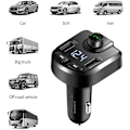 Pikkukuva 5 / 5: Auton Bluetooth Fm -lähetin, langaton mp3-soitin, jossa on kaksi USB-porttia, tukee Tf-korttia/usb-muistitikkua