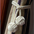 Miniatyrbillede 2 af 2: Gardinstop, Beige