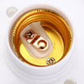 Miniatyrbild 3 av 5: 2 st E27-lamphållare, E27-lamphållare rund plastskruvbasuttag, lamphållare E27-uttag väggmonterad, rund skruvhållare lamputtag(