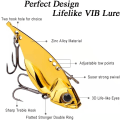 Miniatyrbilde 2 av 5: 5-pakning metallblad agn for bassfiske, harde metall VIB fiskeskjeer, crankbaits, svømmeagn for ørret, walleye, crappie, saltvannsblad agn fiske