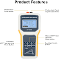 Miniatyrbilde 2 av 5: Solcellepanel Multimeter, EY1600W Fotovoltaisk Panel Multimeter Solcellepanel MPPT Tester Maksimal Effekt Punkt Strømmåler