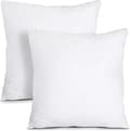 Bäddkudde (2-pack, vit) - 45x 45cm Säng- och soffkudde - Klädselskudde