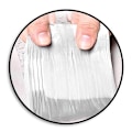 Pikkukuva 4 / 5: 5 kpl butyylikumifolioteippiä - 5 cm x 5 m, vuotojen ja halkeamien korjaamiseen matkailuautojen, rännien ja kattolevyjen reikien paikkaamiseen