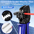 Miniatyrbillede 4 af 5: Solarkrympeværktøj, A-2546B PV Krympeværktøj til 2,5/4/6mm² Fotovoltaisk Kabelterminal Krymper