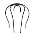 Miniatyrbilde 1 av 5: Side Combs Black Hair Comb French Twist Combs Hair Side Comb Set Hair Slides