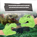 Miniatyrbild 2 av 5: Handdocka Dinosaurie Hög Dockhandskar Simulering Dinosaurie Seriefigur Berättande Leksak för Barn (Grön)