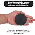 Miniatyrbillede 4 af 5: Massage Hot Stones Set - 6 stk. Basalt Hot Rocks Stones Kit til Spa, Massage Terapi, Afslapning, Smertelindring - Sort 2 stk.: 6*8cm+4 stk.: 6*6cm