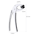 Miniatyrbilde 2 av 5: Ovn Tang, Sink-Legering Ovn Tang Griper Klipp for Høy Temperatur Matlaging Brette Bakebrett Grytefat