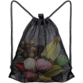 Miniatyrbild 1 av 5: 1 Pack Mesh Drawstring Bag, Mesh String Bag för Gym Tvätt Snäckor, Leksaker och Strandtillbehör, Svampplockningsväska