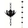 Miniatyrbillede 1 af 5: Lotus Regnkæde til tagrende, erstatter tagrende, afledningskopper, exter