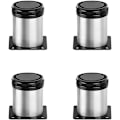 Miniatyrbillede 1 af 6: Møbelben i Rustfrit Stål Justerbare Metalben til Skrivebord Bord Hjem DIY Projekter TV-Stativ Kontor Sofa Stol Skab Sæt af 4 (5cm)