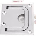 Miniatyrbillede 3 af 5: Båd Flush Hatch Locker, Pull Down Hatch Båd Håndtag Rustfrit Stål Cabine