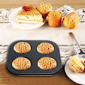 Miniatyrbillede 2 af 4: Huller Ikke-klæbende Pudding Tart Form Mini Muffin Pan Kopper Bageform Kageform
