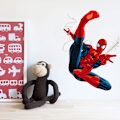 Pikkukuva 1 / 3: 3D Spiderman seinäkoristeet tehoste makuuhuoneen sisustus tarrat koriste jättimäinen seinätarra uudelleensijoitettavat seinätarrat lapset Spiderman