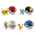 Miniatyrbilde 2 av 4: 4 stk P-okémon Throw N Pop Poke Ball med actionfigur lekesett