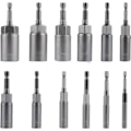 Miniatyrbilde 1 av 5: Skrutrekkerbittadapter 1/4\" Hex Sokkel 6-19mm for hånddrill, elektrisk skrutrekker, sokkelnøkkel (12 stk)