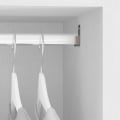 Miniatyrbilde 3 av 5: Sidesupport for oval klesskapsstang, blank krom, 10-pakning