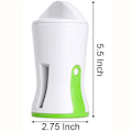 Miniatyrbilde 5 av 5: Kraftig spiralizer grønnsakskutter hvit+grønn 14*7cm