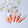 Miniatyrbillede 5 af 5: Sommerfugl Neglekunst Stickers 5D Relief Selvhæftende Negle DIY
