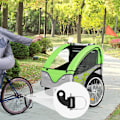 Miniatyrbillede 3 af 5: 2 stk. cykelanhængertræk, cykelanhængertilbehør, hurtigudløselig cykelanhængeradapter, til klapvogne, børnecykler, madvogne