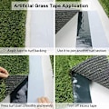 Miniatyrbilde 5 av 5: Selvklebende kunstig gressteip, plen skjøteteip, kunstig gress søm teip for å fikse grønt gressmatte (Grønn, 15cm x 10m)