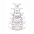 Miniatyrbilde 1 av 5: 6 etasjers makronstativ for bryllup, bursdagsfest, cupcake-kake i plast