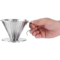 Miniatyrbillede 1 af 5: Kaffe Filter, 304 Rustfrit Stål Filter Kop Hæld Over Drypper Kaffe Maskine