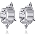 Miniatyrbilde 1 av 5: Titanium Stål Stud Øredobber Pigg Stud Øredobber (Stålfarge) Gutt/Menn Gave