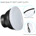Miniatyrbilde 3 av 5: 4 stk Diffuser Lamp Sock Myk Diffuser Lamp Cover 7 Tommer/ 18 cm Standard Klut Diffuser Lys Sok Lampskjerm Reflektor Lamp Sok for Strobe Flash Lys Speedlite (Hvit)