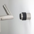 Miniatyrbilde 3 av 4: Dørstopp i rustfritt stål - Gummi veggdørstopp - Vegg- og gulv dørblokk - Dørstopp Ø 4,5 cm, Høyde 4,5 cm