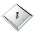 Miniatyrbilde 2 av 5: Dusjhode i rustfritt stål - Vannbesparende dusj, firkantet dusjhode Universal Rain Shower Head Thread, 360° roterbar, 30° tilt