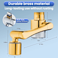 Miniatyrbilde 5 av 5: Splash Filter Sink Faucet Purifier med 8 patroner, 1080° svingbar spray