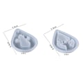 Miniatyrbillede 5 af 5: Pcs Julemærker Silikonform, Julemand Rensdyr Snemand Juletræ Vedhæng Epoxy Harpiksform DIY Jule Harpiks Dekorationer