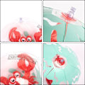 Miniatyrbillede 2 af 5: Børne Strandbold*3 stk., Transparent Oppustelig Strandbold, Swimmingpool Strandbold, Dyre Strandbolde med Flamingo, Enhjørning, Krabbe, Oppustelig Strandbold, 40cm