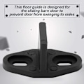 Miniatyrbilde 2 av 3: Gulvstyring, god styrke plastbelagt svart gulvstyring gulvstyring Doo