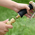 Miniatyrbillede 4 af 5: 4 stk. haveslangekobling messing hurtigkobling 1/2\" vandslangekobling